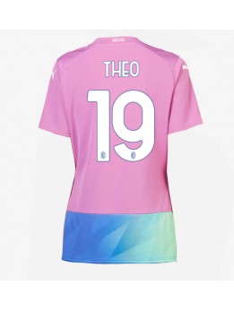 AC Milan Theo Hernandez #19 Ausweichtrikot für Frauen 2023-24 Kurzarm